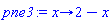 proc (x) options operator, arrow; 2-x end proc