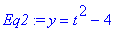 Eq2 := y = t^2-4