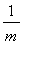 1/m