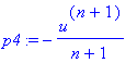 p4 := -u^(n+1)/(n+1)