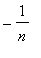 -1/n