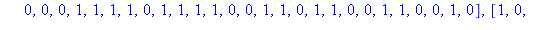 [[0, 0, 1, 1, 0, 1, 1, 0, 0, 0, 0, 1, 0, 0, 1, 1, 0, 0, 0, 1, 1, 0, 0, 0, 0, 1, 1, 1, 1, 1, 0, 1, 1, 0, 1, 1, 1, 0, 1, 0, 1, 1, 0, 1, 0, 1, 0, 0], [0, 1, 1, 1, 0, 0, 1, 0, 0, 1, 1, 1, 1, 0, 0, 1, 1, 0...
