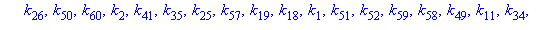 [[k[10], k[51], k[34], k[60], k[49], k[17], k[33], k[57], k[2], k[9], k[19], k[42], k[3], k[35], k[26], k[25], k[44], k[58], k[59], k[1], k[36], k[27], k[18], k[41], k[22], k[28], k[39], k[54], k[37],...