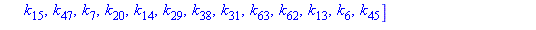 [k[57], k[33], k[52], k[42], k[2], k[35], k[51], k[10], k[49], k[27], k[1], k[60], k[50], k[17], k[44], k[43], k[26], k[11], k[41], k[19], k[18], k[9], k[36], k[59], k[4], k[46], k[53], k[5], k[23], k...