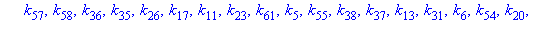 [k[9], k[50], k[33], k[59], k[19], k[52], k[3], k[27], k[1], k[44], k[18], k[41], k[2], k[34], k[25], k[60], k[43], k[57], k[58], k[36], k[35], k[26], k[17], k[11], k[23], k[61], k[5], k[55], k[38], k...