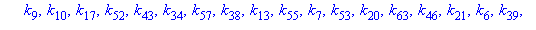 [k[26], k[2], k[50], k[11], k[36], k[33], k[49], k[44], k[18], k[25], k[35], k[58], k[19], k[51], k[42], k[41], k[60], k[9], k[10], k[17], k[52], k[43], k[34], k[57], k[38], k[13], k[55], k[7], k[53],...
