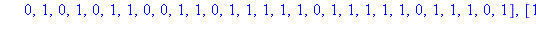 [[0, 1, 1, 1, 0, 0, 0, 1, 1, 0, 0, 0, 0, 1, 0, 1, 1, 0, 1, 1, 1, 0, 1, 0, 0, 0, 1, 0, 0, 0, 0, 1, 1, 1, 0, 1, 1, 1, 0, 1, 1, 0, 0, 1, 0, 0, 0, 1], [0, 1, 0, 0, 1, 0, 0, 0, 1, 0, 0, 1, 1, 0, 0, 1, 1, 1...