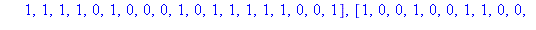 [[0, 1, 1, 1, 0, 0, 0, 1, 1, 0, 0, 0, 0, 1, 0, 1, 1, 0, 1, 1, 1, 0, 1, 0, 0, 0, 1, 0, 0, 0, 0, 1, 1, 1, 0, 1, 1, 1, 0, 1, 1, 0, 0, 1, 0, 0, 0, 1], [0, 1, 0, 0, 1, 0, 0, 0, 1, 0, 0, 1, 1, 0, 0, 1, 1, 1...