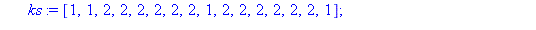 proc (Key::list) local i, k, PC1, PC2, ks, C, D, CD, KPC1, KI; ks := [1, 1, 2, 2, 2, 2, 2, 2, 1, 2, 2, 2, 2, 2, 2, 1]; PC1 := [57, 49, 41, 33, 25, 17, 9, 1, 58, 50, 42, 34, 26, 18, 10, 2, 59, 51, 43, ...