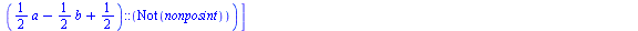 [LommelS2(a, b, z) = `+`(LommelS1(a, b, z), `*`(`^`(2, `+`(a, `-`(1))), `*`(GAMMA(`+`(`*`(`/`(1, 2), `*`(a)), `-`(`*`(`/`(1, 2), `*`(b))), `/`(1, 2))), `*`(GAMMA(`+`(`*`(`/`(1, 2), `*`(a)), `*`(`/`(1,...