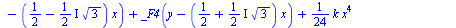 f(x, y) = `+`(_F1(`+`(y, `-`(`*`(`+`(`-`(`/`(1, 2)), `*`(`*`(`/`(1, 2), `*`(I)), `*`(`^`(3, `/`(1, 2))))), `*`(x))))), _F2(`+`(y, `-`(`*`(`+`(`-`(`/`(1, 2)), `-`(`*`(`+`(`*`(`/`(1, 2), `*`(I))), `*`(`...