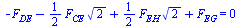 `+`(`-`(F[DE]), `-`(`*`(`/`(1, 2), `*`(F[CE], `*`(`^`(2, `/`(1, 2)))))), `*`(`/`(1, 2), `*`(F[EH], `*`(`^`(2, `/`(1, 2))))), F[EG]) = 0