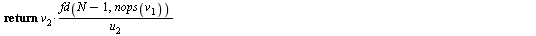 `assign`(ricVtab, proc (v, V, N) local u, vv; `assign`(vv, sort(v[1])); for u in V do if sort(u[1]) = vv then return `/`(`*`(v[2], `*`(fd(`+`(N, `-`(1)), nops(v[1])))), `*`(u[2])) end if end do; retur...