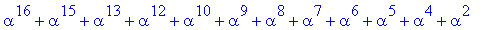 alpha^16+alpha^15+alpha^13+alpha^12+alpha^10+alpha^...