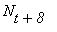 N[t+8]
