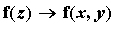 proc (f(z)) options operator, arrow; f(x,y) end pro...
