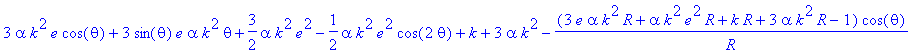 u(theta) = 3*alpha*k^2*e*cos(theta)+3*sin(theta)*e*...