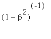 (1-beta^2)^(-1)