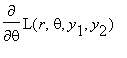 diff(L(r,theta,y[1],y[2]),theta)