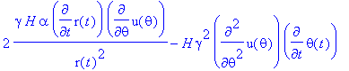 2*gamma*H*alpha*diff(r(t),t)*diff(u(theta),theta)/(...