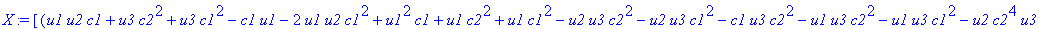 X := [(u1*u2*c1+u3*c2^2+u3*c1^2-c1*u1-2*u1*u2*c1^2+u1^2*c1+u1*c2^2+u1*c1^2-u2*u3*c2^2-u2*u3*c1^2-c1*u3*c2^2-u1*u3*c2^2-u1*u3*c1^2-u2*c2^4*u3-u2*c1^4*u3-2*u2*c1^2*u3*c2^2+2*u2*c1*u3*c2^2+2*u2*c1^3*u3+u3...