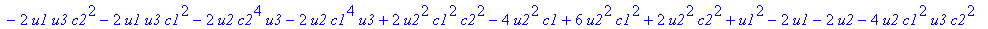 X := [(u1*u2*c1+u3*c2^2+u3*c1^2-c1*u1-2*u1*u2*c1^2+u1^2*c1+u1*c2^2+u1*c1^2-u2*u3*c2^2-u2*u3*c1^2-c1*u3*c2^2-u1*u3*c2^2-u1*u3*c1^2-u2*c2^4*u3-u2*c1^4*u3-2*u2*c1^2*u3*c2^2+2*u2*c1*u3*c2^2+2*u2*c1^3*u3+u3...