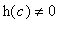 h(c) <> 0