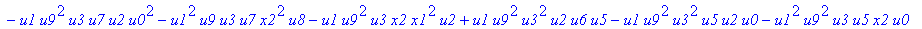con := (-u7^2*u3*u1*u2*u0^2*u5+u7*x1*u1*u4^2*u2*u8^2+u4*u0^2*u8*u5*u2^2*u3+u4^2*u0*u8*u5*u1^2*x2+u9^2*x1*u3*u2*u6^2*u5-u2^2*u0*u6^2*x2*u9*x1-u2*u0*u6*u9^2*u7*u3^2-u2^2*u8*u6*x2*u9*x1^2+u9*x1*u3^2*u2^2*...