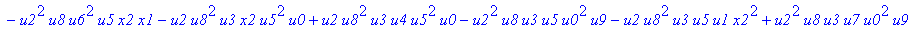 con := (-u7^2*u3*u1*u2*u0^2*u5+u7*x1*u1*u4^2*u2*u8^2+u4*u0^2*u8*u5*u2^2*u3+u4^2*u0*u8*u5*u1^2*x2+u9^2*x1*u3*u2*u6^2*u5-u2^2*u0*u6^2*x2*u9*x1-u2*u0*u6*u9^2*u7*u3^2-u2^2*u8*u6*x2*u9*x1^2+u9*x1*u3^2*u2^2*...