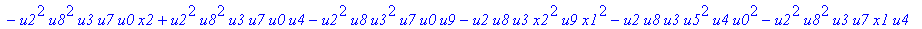 con := (-u7^2*u3*u1*u2*u0^2*u5+u7*x1*u1*u4^2*u2*u8^2+u4*u0^2*u8*u5*u2^2*u3+u4^2*u0*u8*u5*u1^2*x2+u9^2*x1*u3*u2*u6^2*u5-u2^2*u0*u6^2*x2*u9*x1-u2*u0*u6*u9^2*u7*u3^2-u2^2*u8*u6*x2*u9*x1^2+u9*x1*u3^2*u2^2*...