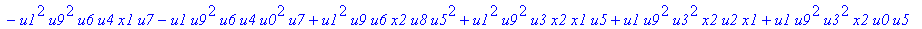 con := (-u7^2*u3*u1*u2*u0^2*u5+u7*x1*u1*u4^2*u2*u8^2+u4*u0^2*u8*u5*u2^2*u3+u4^2*u0*u8*u5*u1^2*x2+u9^2*x1*u3*u2*u6^2*u5-u2^2*u0*u6^2*x2*u9*x1-u2*u0*u6*u9^2*u7*u3^2-u2^2*u8*u6*x2*u9*x1^2+u9*x1*u3^2*u2^2*...