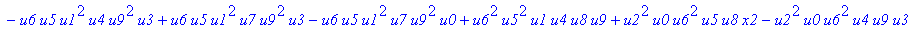 con := (-u7^2*u3*u1*u2*u0^2*u5+u7*x1*u1*u4^2*u2*u8^2+u4*u0^2*u8*u5*u2^2*u3+u4^2*u0*u8*u5*u1^2*x2+u9^2*x1*u3*u2*u6^2*u5-u2^2*u0*u6^2*x2*u9*x1-u2*u0*u6*u9^2*u7*u3^2-u2^2*u8*u6*x2*u9*x1^2+u9*x1*u3^2*u2^2*...