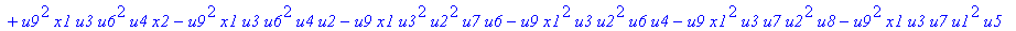 con := (-u7^2*u3*u1*u2*u0^2*u5+u7*x1*u1*u4^2*u2*u8^2+u4*u0^2*u8*u5*u2^2*u3+u4^2*u0*u8*u5*u1^2*x2+u9^2*x1*u3*u2*u6^2*u5-u2^2*u0*u6^2*x2*u9*x1-u2*u0*u6*u9^2*u7*u3^2-u2^2*u8*u6*x2*u9*x1^2+u9*x1*u3^2*u2^2*...