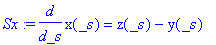 Sx := diff(x(_s),_s) = z(_s)-y(_s)