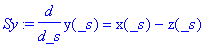Sy := diff(y(_s),_s) = x(_s)-z(_s)