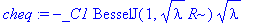 cheq := -_C1*BesselJ(1,sqrt(lambda)*R)*sqrt(lambda)