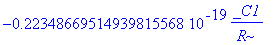 -.22348669514939815568e-19*_C1/R
