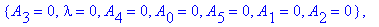 koef := {A[2] = 1/6, A[3] = 0, A[1] = -3/2, lambda = 3, A[4] = 0, A[0] = 3, A[5] = 0}, {A[1] = -3, A[2] = 2/3, lambda = 4, A[4] = 0, A[3] = -1/24, A[0] = 4, A[5] = 0}, {lambda = 1, A[3] = 0, A[4] = 0, ...