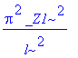 Pi^2*_Z1^2/l^2