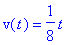 v(t) = 1/8*t