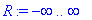R := -infinity .. infinity