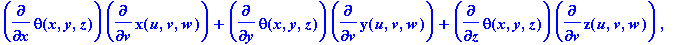 DfDg := matrix([[diff(r(x,y,z),x)*diff(x(u,v,w),u)+...