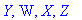 Y, W, X, Z