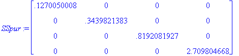 SSpur := matrix([[.1270050008, 0, 0, 0], [0, .34398...