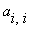 a[i,i]