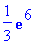 1/3*exp(6)