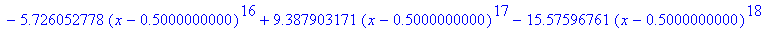 g := .7172631715*x-.3586315858+.1257208840*(x-.5000000000)^2+.2448056148*(x-.5000000000)^3-.9147962782e-1*(x-.5000000000)^4+.1174700990*(x-.5000000000)^5-.1495382536*(x-.5000000000)^6+.1681046703*(x-.5...