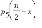 p[5](Pi/2-x)