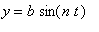 y = b*sin(n*t)