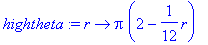 hightheta := proc (r) options operator, arrow; Pi*(...